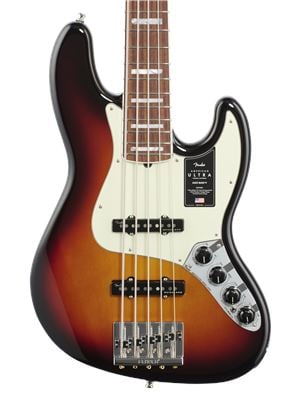 Fender American Ultra Jazz Bass V 5 String Rosewood Fingerboard Ultraburst with Case Front View